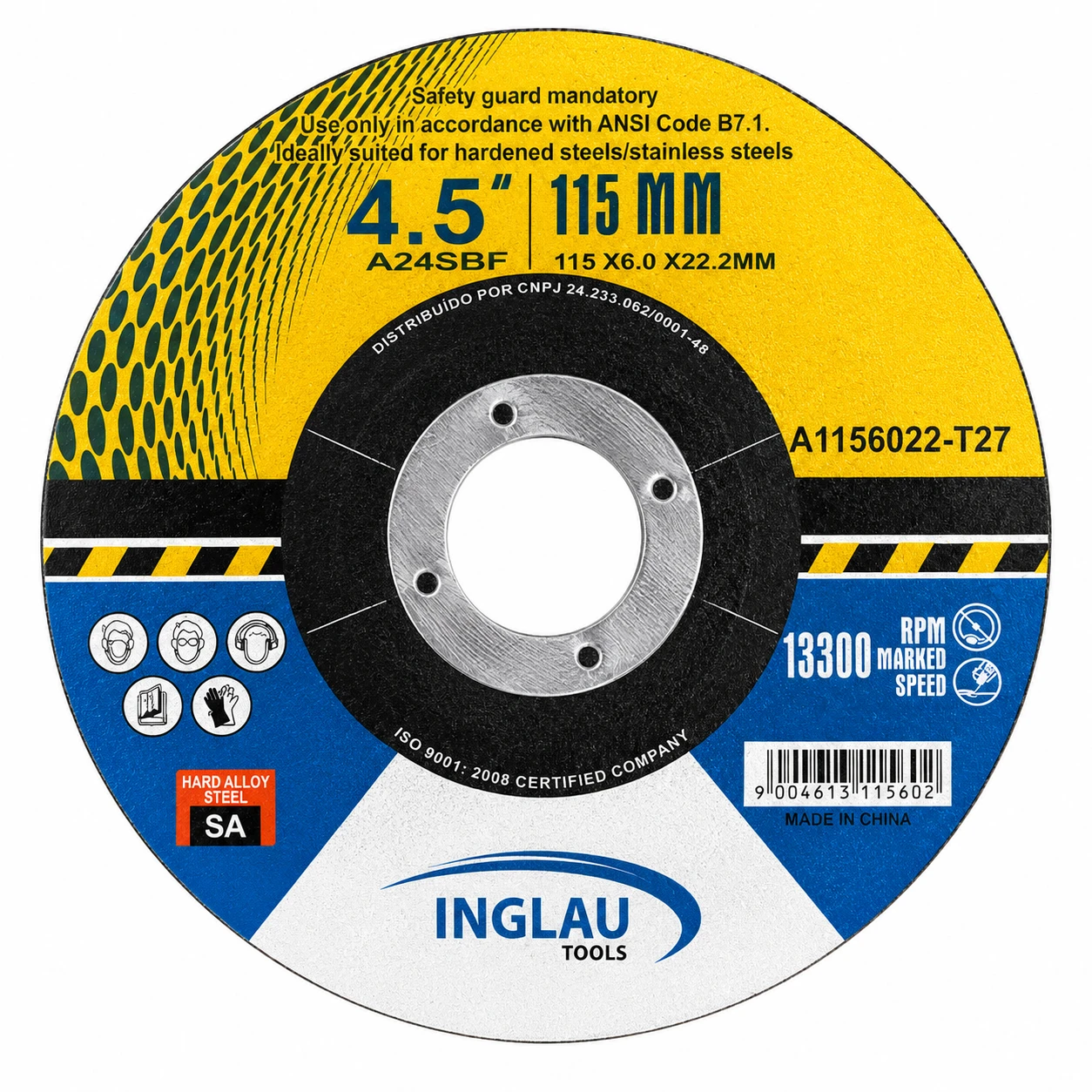 115X3.2X22.2mm Steel cutting discs thumbnail 3