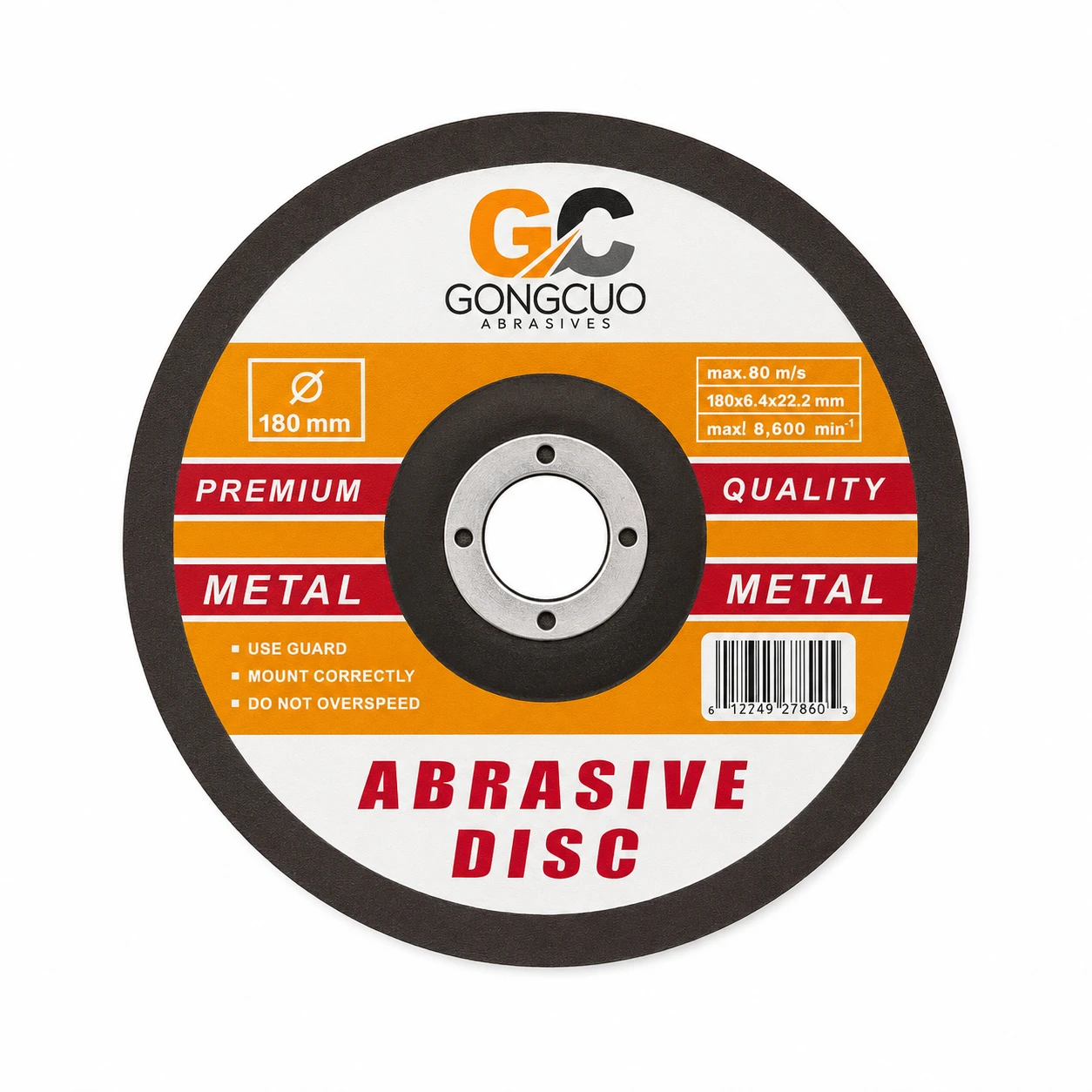 180X6.4X22.2mm Depressed Center Grinding Wheel for Stone