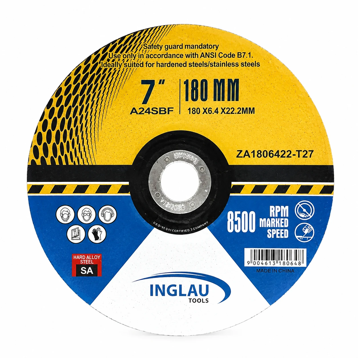 180X6.4X22.2mm Resin Bonded Grinding Wheels for Metal