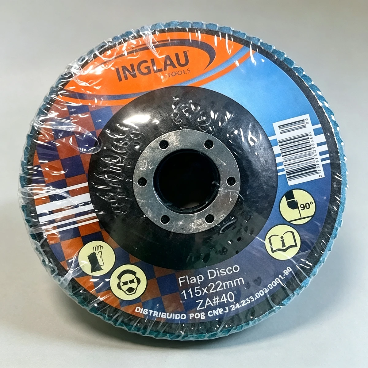 4.5" x 7/8" Ceramic Flap Discs T29 (Angled) for Stainless Steel & Heat Sensitive Metals (40 Grit) thumbnail 3