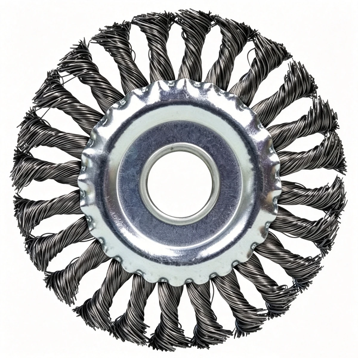 4" Stringer Bead Twisted Knot Wheel Brushes thumbnail 5