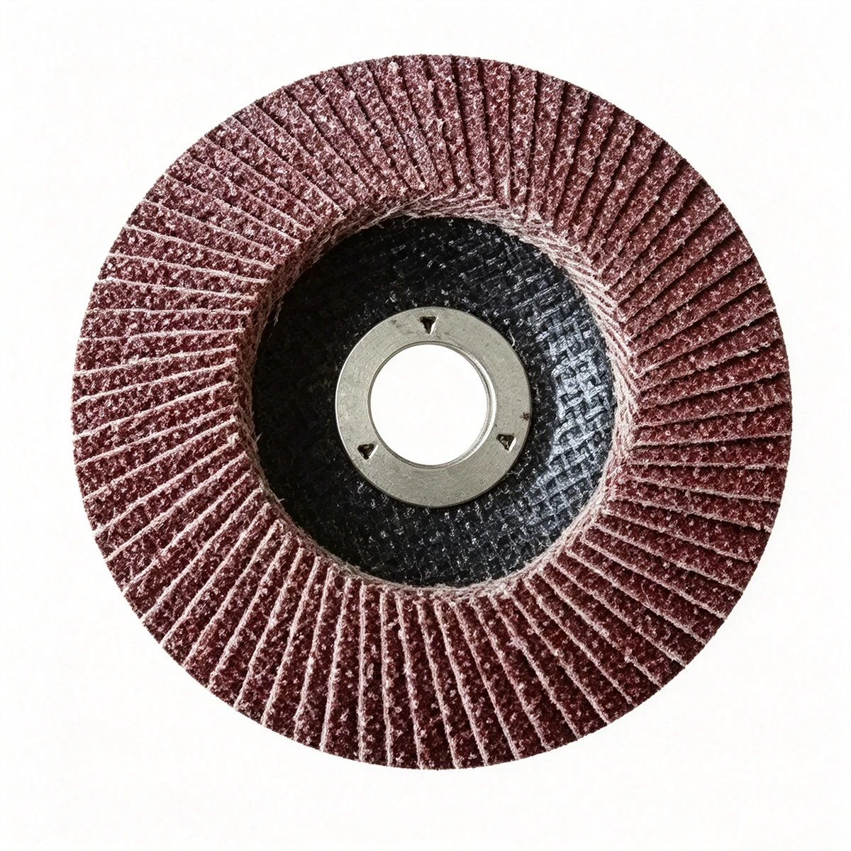 4''x5/8'' Premium High Density Calcined Aluminum Oxide Flap Disc 320 Grit thumbnail 2