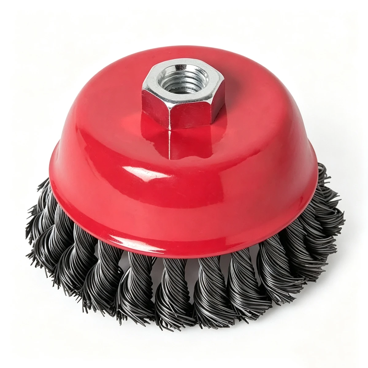 5" X. 014" X 5/8"-11 Arbor Cup Brush Crimped thumbnail 4