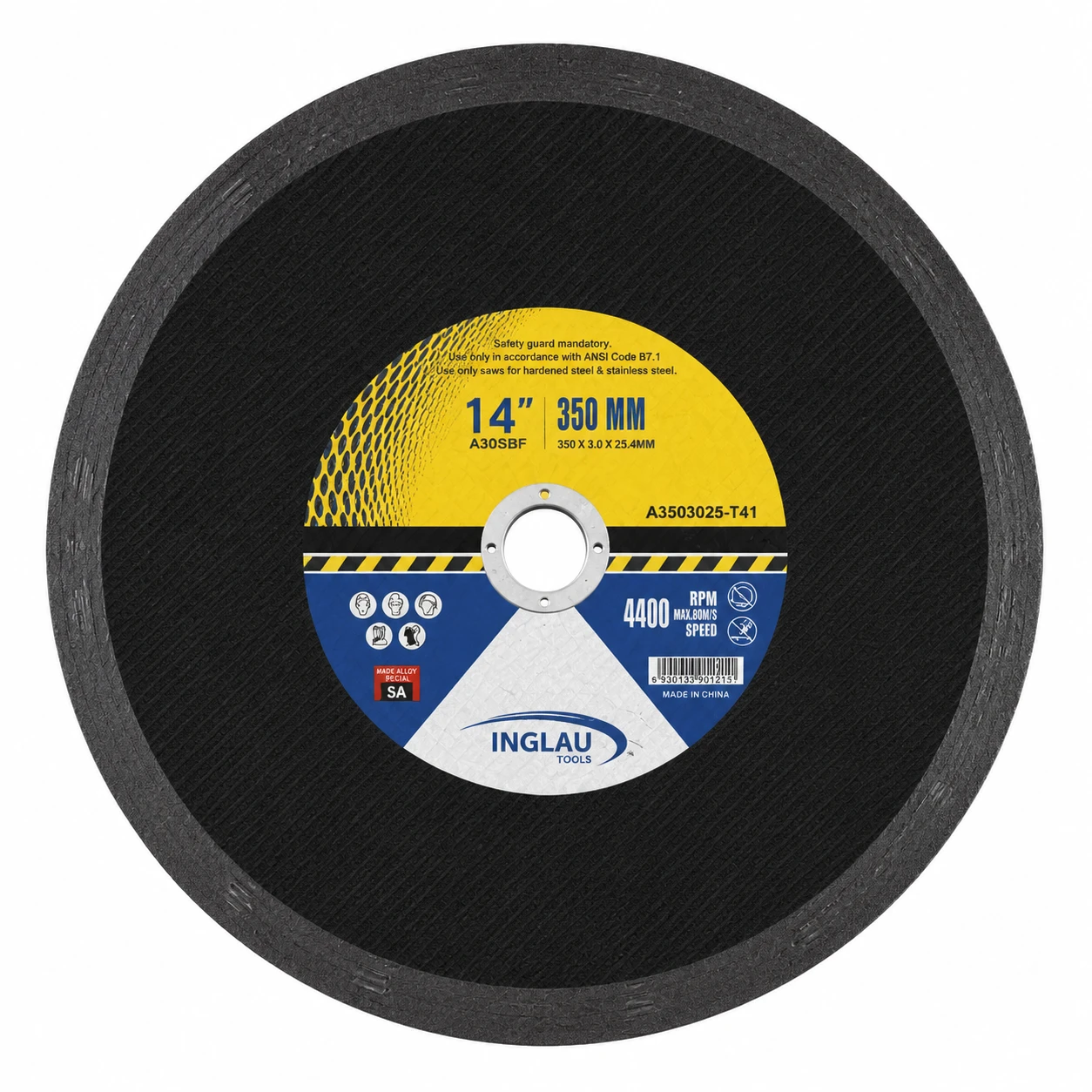 Abrasive Chop Saw Wheel Metal Cut 355mm x 3 x 25.4mm thumbnail 3