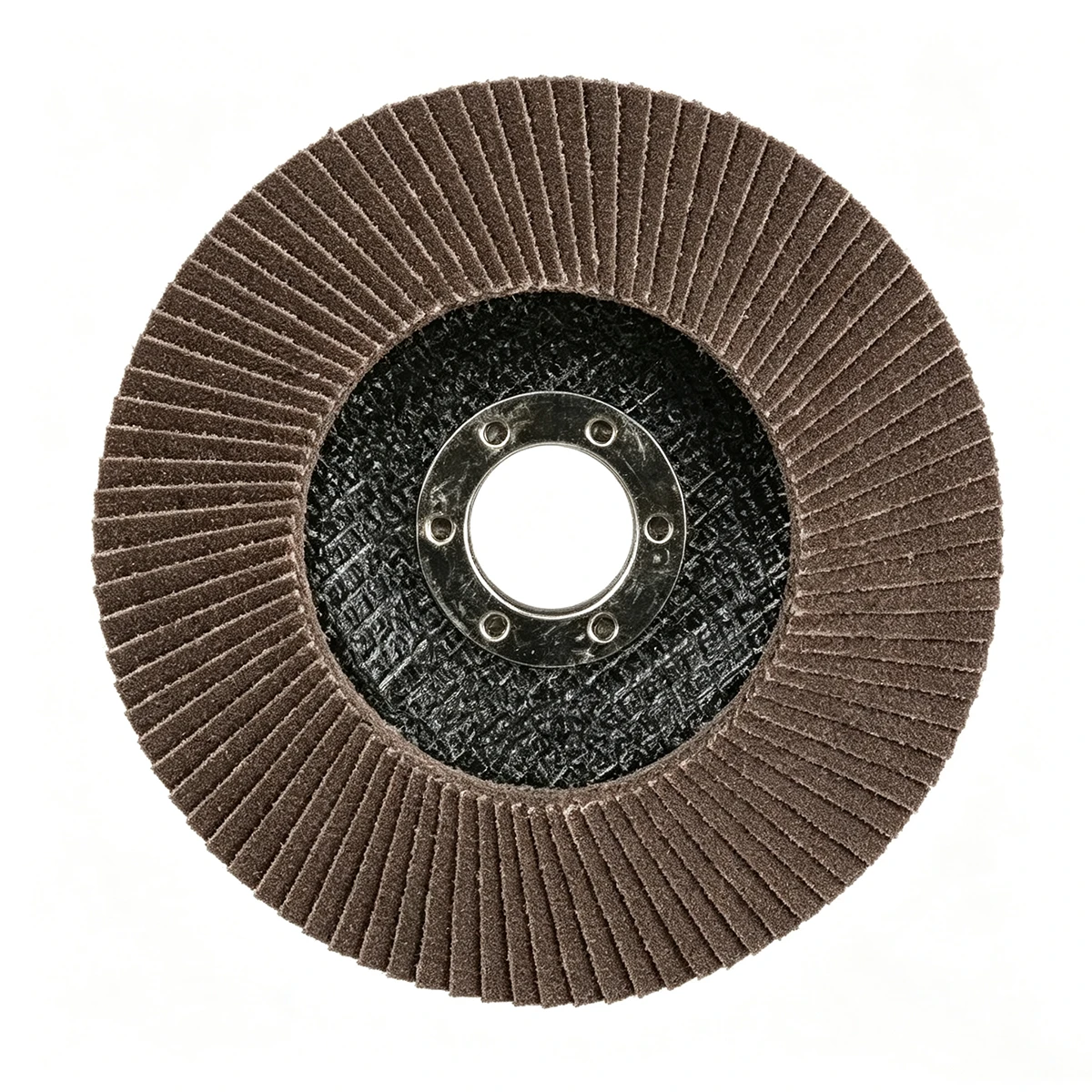 Abrasive Flap Disc, Type 29, Round Hole, Fiberglass Backing, Ceramic/Zirconia Alumina, 7" Dia., 120 Grit thumbnail 2