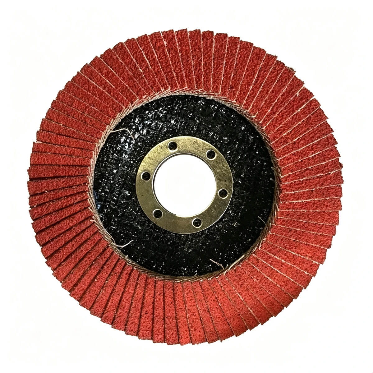 Abrasive Flap Disc, Type 29, Round Hole, Fiberglass Backing, Ceramic/Zirconia Alumina, 7" Dia., 120 Grit thumbnail 5