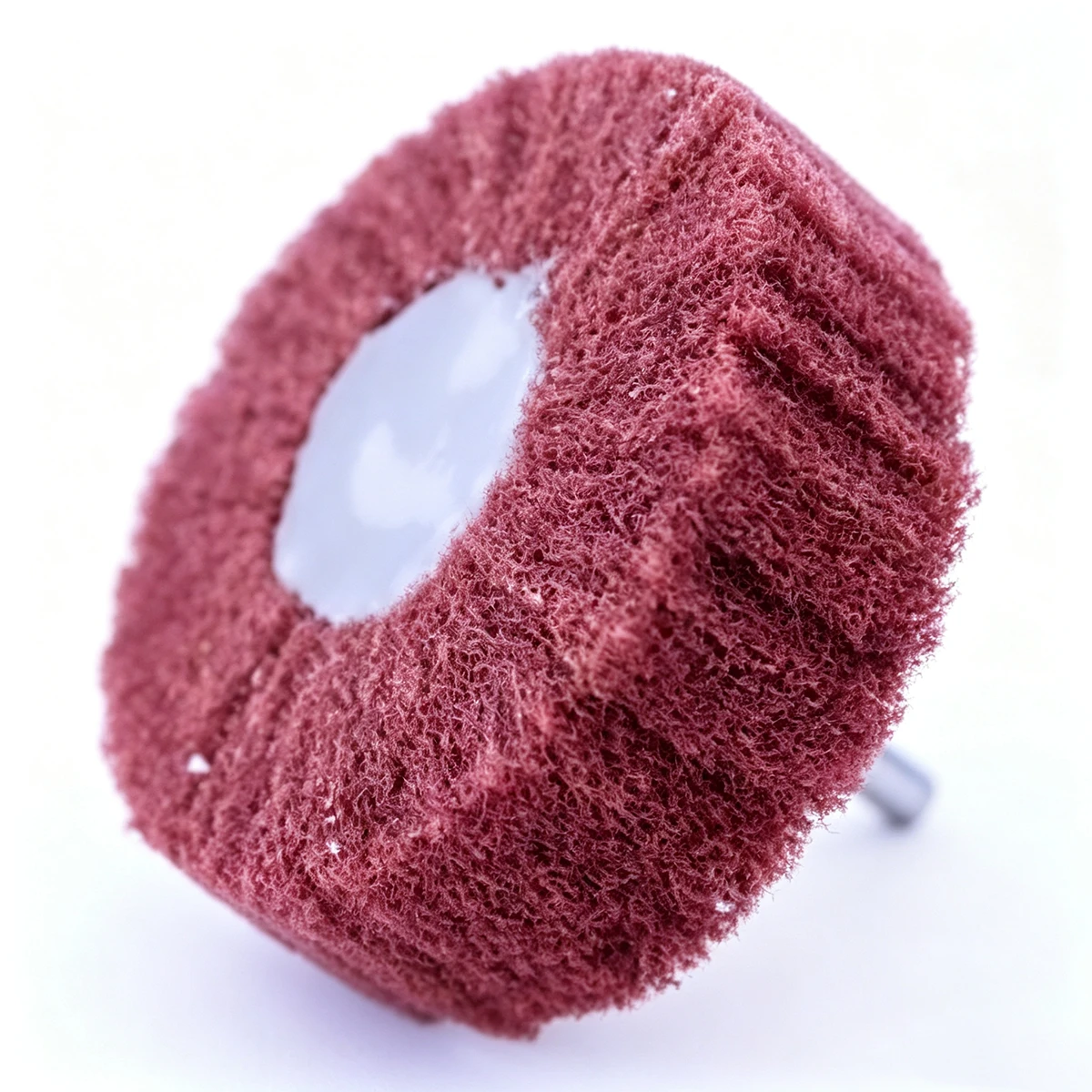 Aluminum Oxide Interleaf Flap Wheel, Medium 80 Grit, 1" Width, 2" Dia, 1/4" Shank, 11000 RPM thumbnail 4