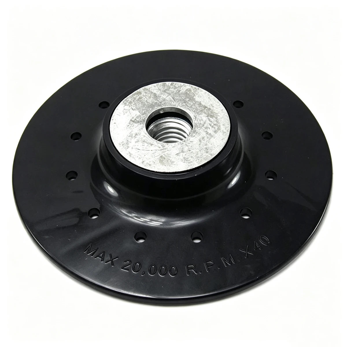 Angle Grinder Ribbed Back 4-1/2 inches Plastic Pad for Resin Fiber Disc with 5/8 inch 11 Thread, Max 20,000 RPM