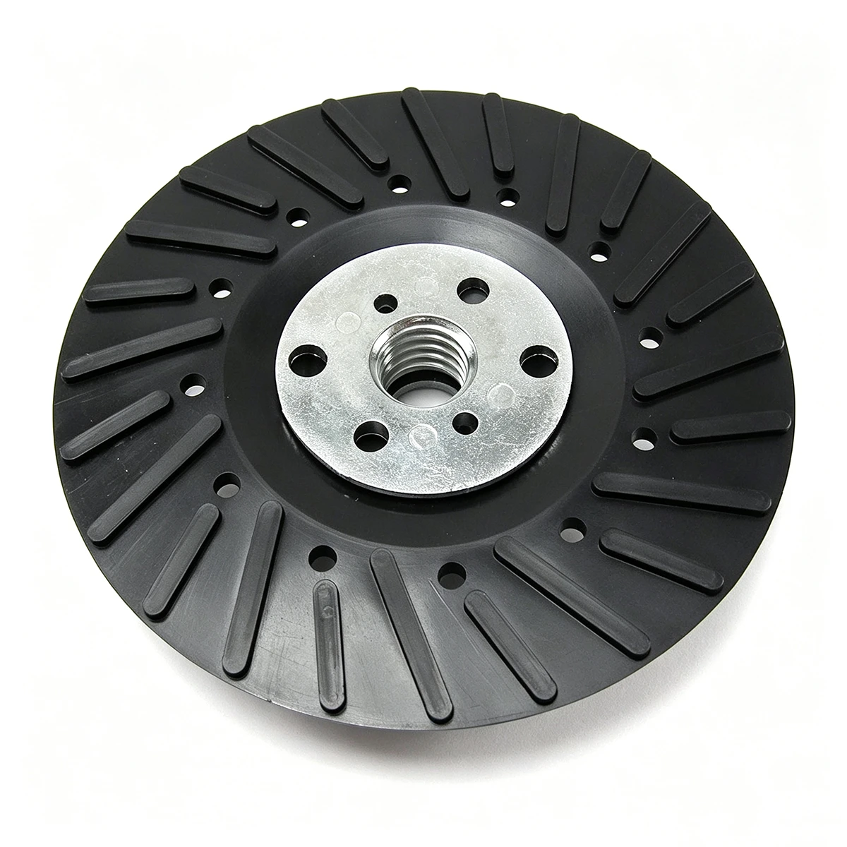 Angle Grinder Ribbed Back 4-1/2 inches Plastic Pad for Resin Fiber Disc with 5/8 inch 11 Thread, Max 20,000 RPM thumbnail 2
