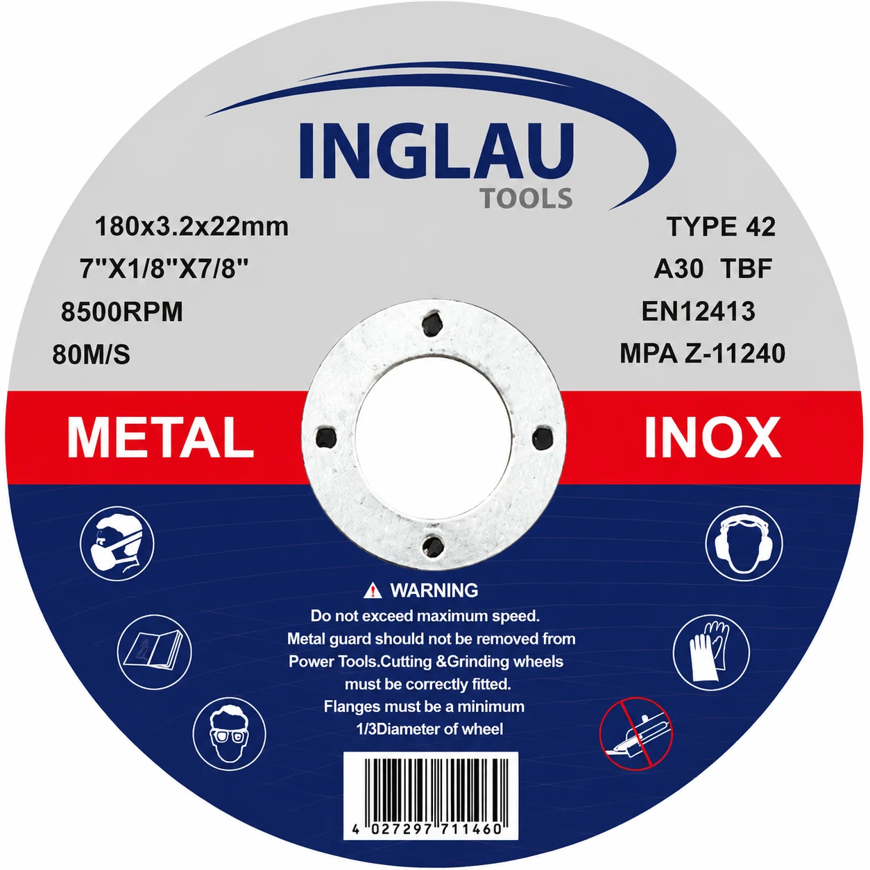 Cutting Disc Inox - A 46 T Inox Bf, 180 Mm, 22,23 Mm thumbnail 5