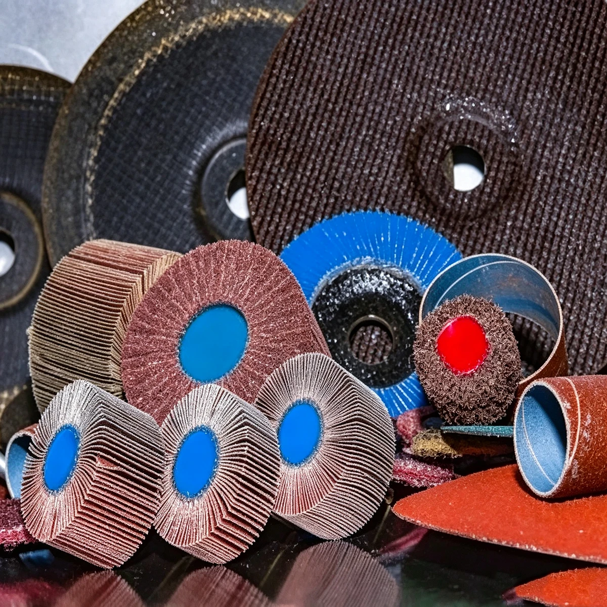 Flap Wheel, Interleaf, AO, 3x2x1/4 Shk, 120G thumbnail 5