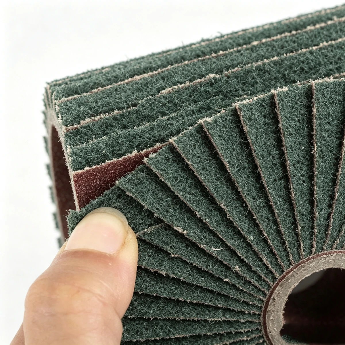Green Sand Cloth Wire Drawing Wheel Polishing Wheel Brush