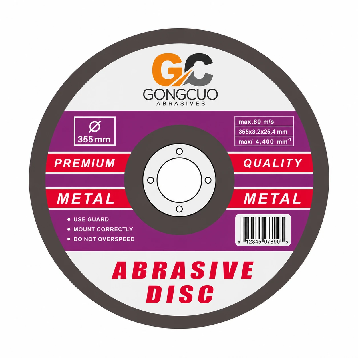 Heavy Duty Metal Cutting Disc Flat 355 x 3.2 x 25.4mm thumbnail 5