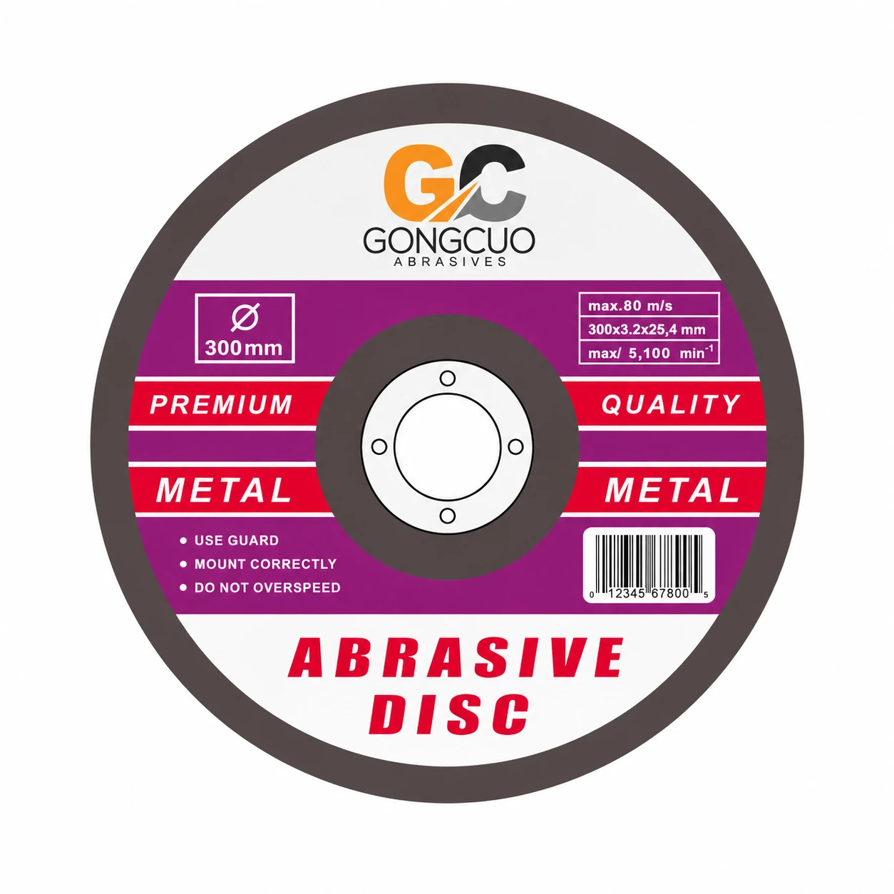 Heavy Duty Metal Cutting Disc Flat 355 x 3.2 x 25.4mm thumbnail 6