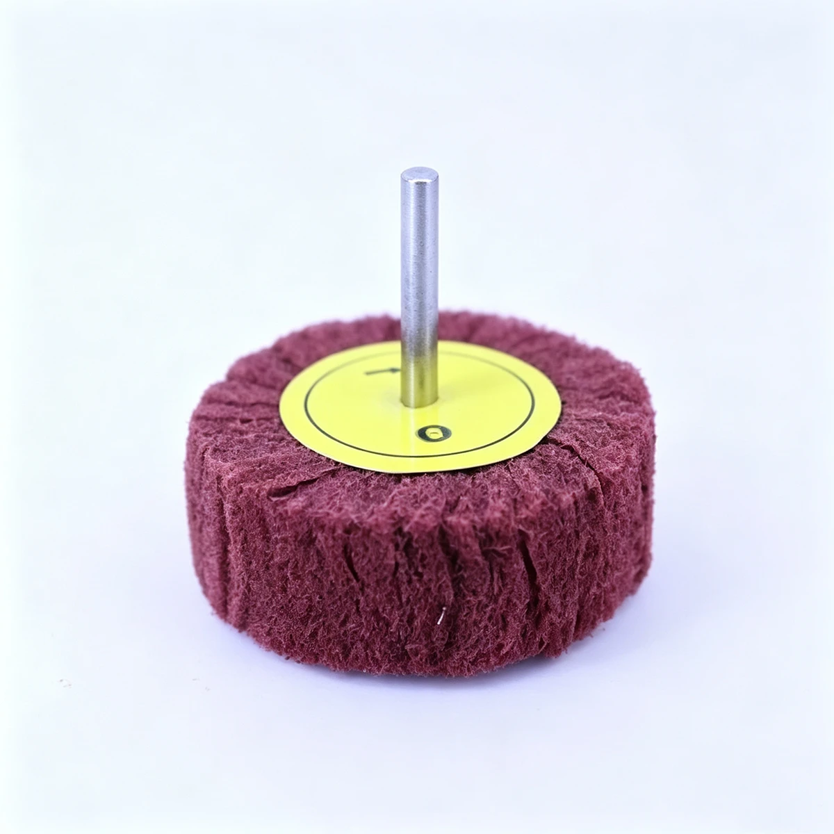 Mounted Interleaf Flap Wheels for Sanding and Finishing, 3” x 2” x 1/4”, Gray (Ultra Fine) thumbnail 2