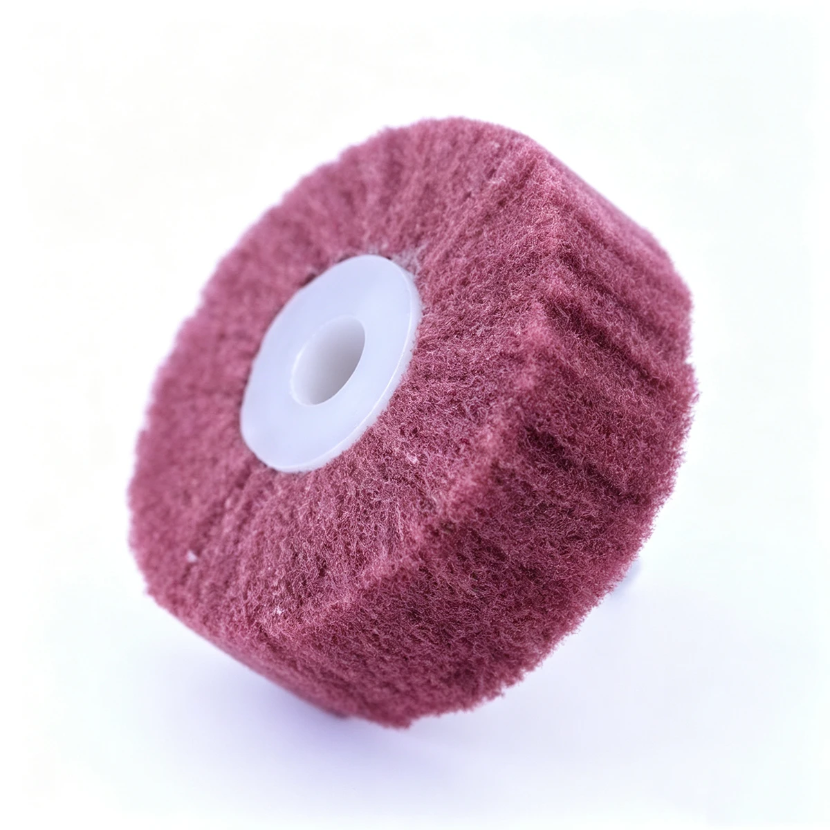 Non-Woven Abrasives Mounted Flap Wheel, Aluminum Oxide A, 1-1/2" Diameter x 3/4" Length, 1/4" Shank, 15000 Max RPM, 280 Grit thumbnail 3