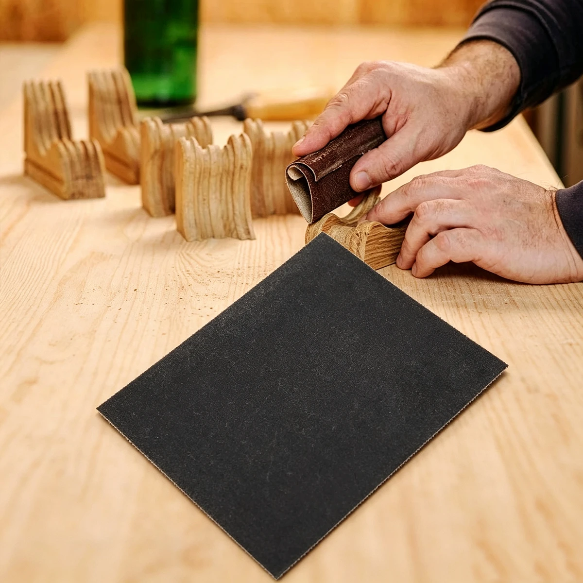 Sandpaper Sanding Paper Sandpaper Silicon Carbide Waterproof Abrasive Paper Polishing Sanding Sheet thumbnail 2