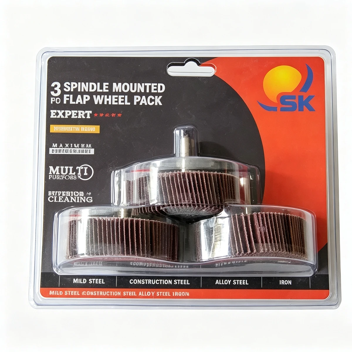 Spindle Mounted Flap Wheel Pack 25mm (3 PIECE)