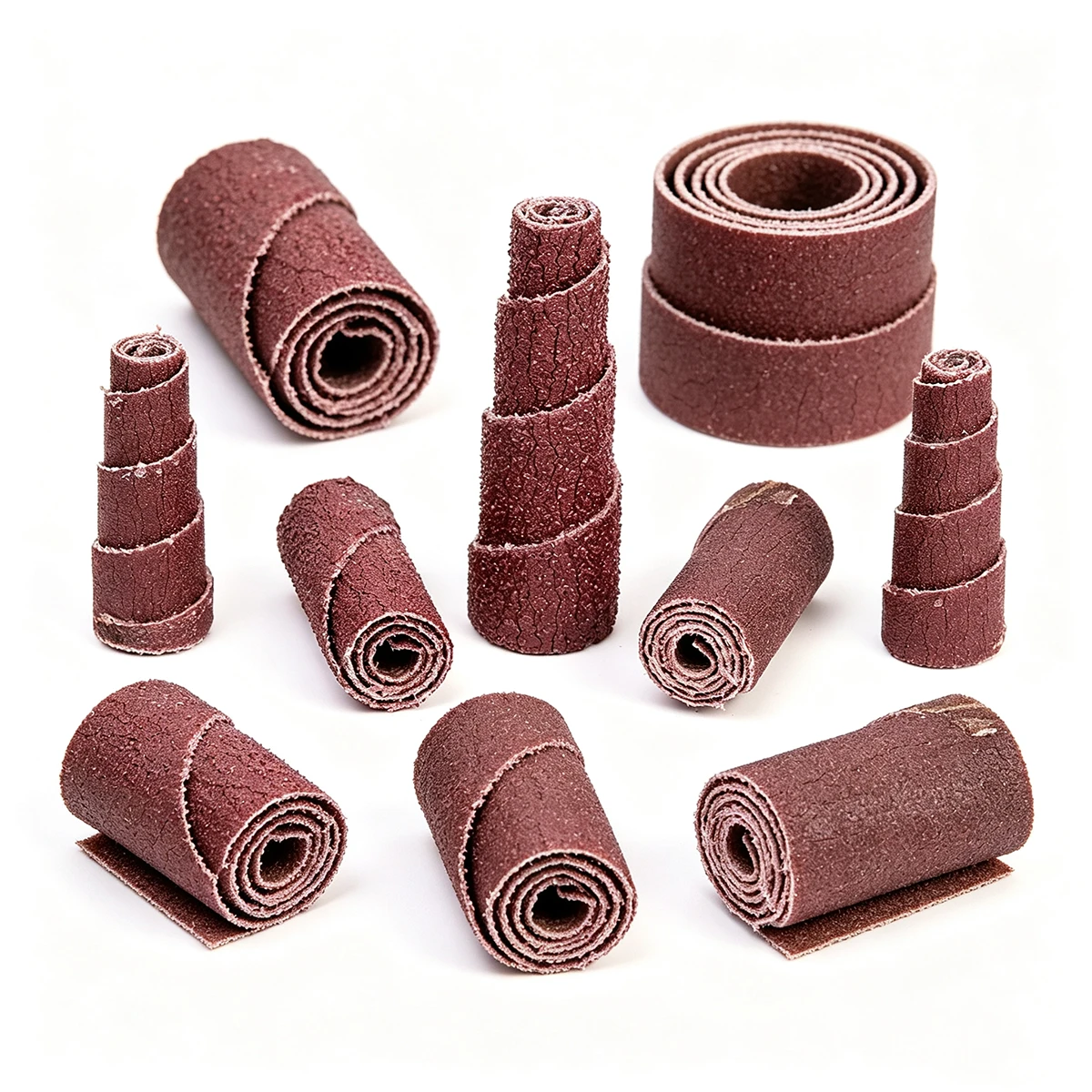 Untapered Cartridge Roll, Aluminum Oxide A, 1" Diameter x 2" Length, 1/4" Arbor Hole, 60 Grit, 9000 Max rpm thumbnail 5